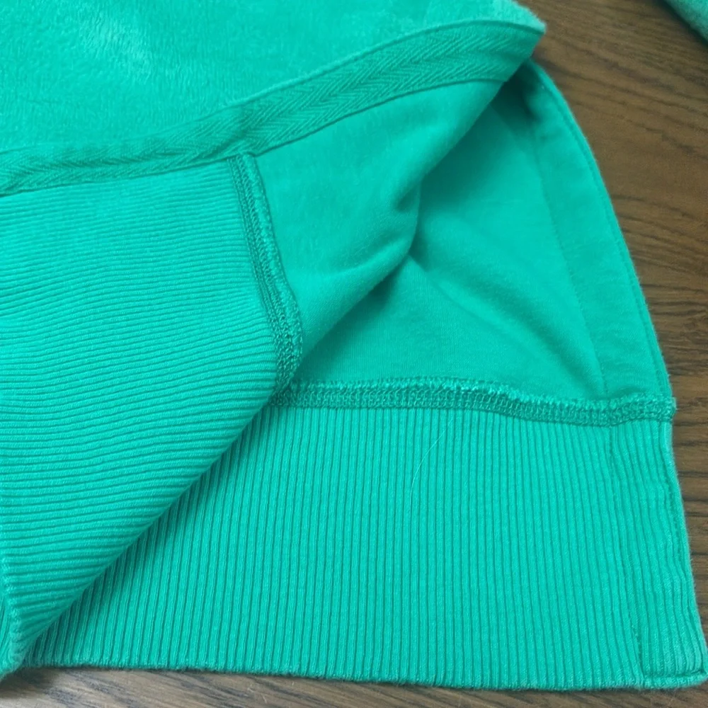 AERIE Fuzzy Green Sweater - Picture 7 of 10
